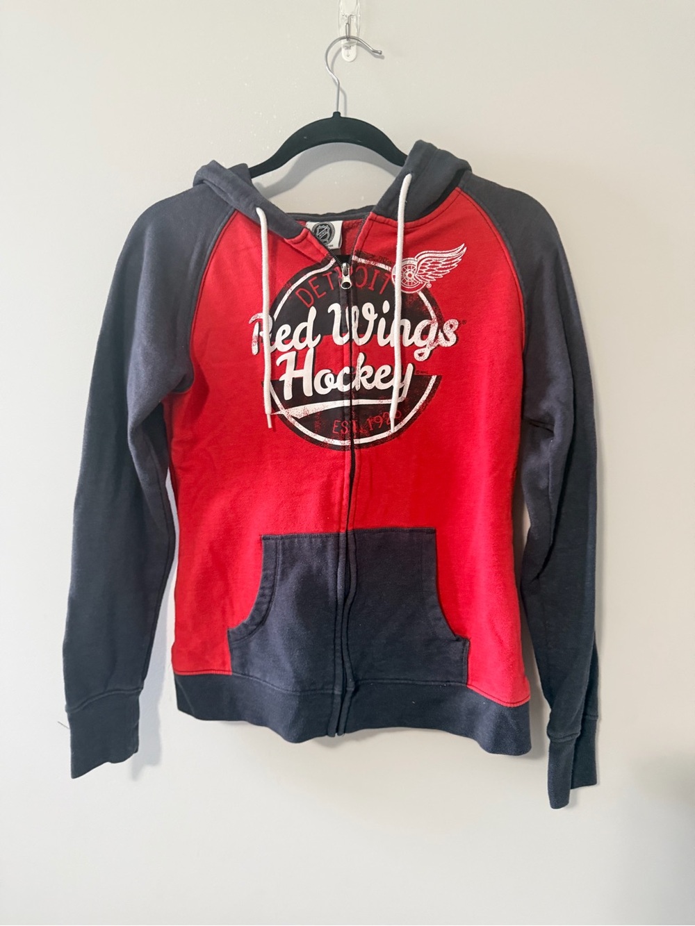 Youth Red Wings Hoodie size 8/10
